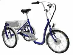 Monark 3-hjulet Ebike - 3 Gear - Blå