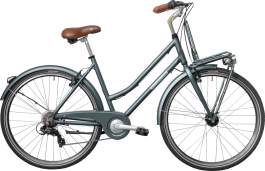 Motobecane Sport Shopper Med Frontlad - Grøn - Str. 50 Cm