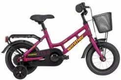 Winther 150 Alu 12" Mat Purple-gul - Børnecykel